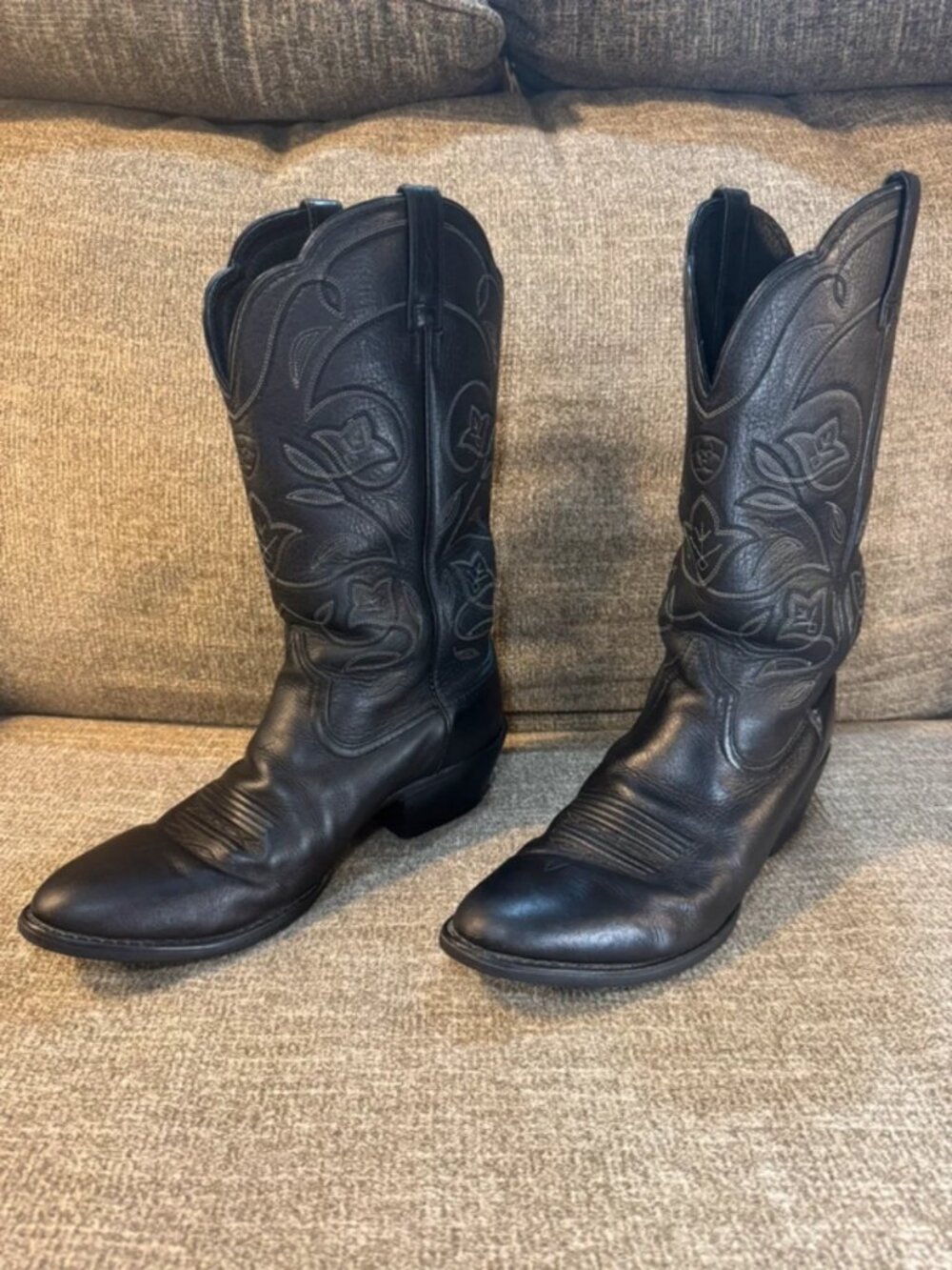 Ariat Heritage Women’s Black Western R-Toe Cowboy Boots 10001037-15770 Size 9B